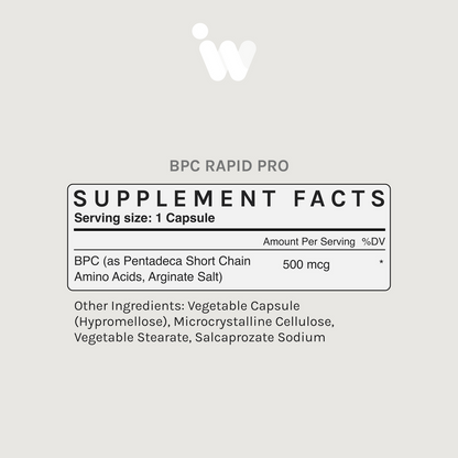 BPC RAPID PRO - 500MCG CAPSULES